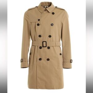 BURBERRY mens Sandringham trench coat camel classy old money